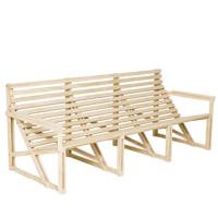 Weltevree Patiobench Patiobank - 4-5 Zitter / Naturel