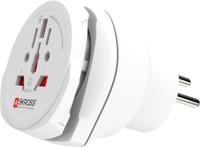 SKROSS | 1.500231-E | Combo World naar Verenigd Koninkrijk | UK Plug Reisadapter Combo Europa naar VK en Wereld naar Europa - Spanning en vermogen 100V - 1300W / 250V - 3250W. KID VEILIG