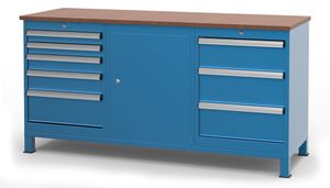 Huvema BLUE-LINE Werkbank BL 8D, 1C, 1700x600x850 - K3605 - K3605