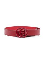 Gucci Kids ceinture à boucle logo - Rouge - thumbnail