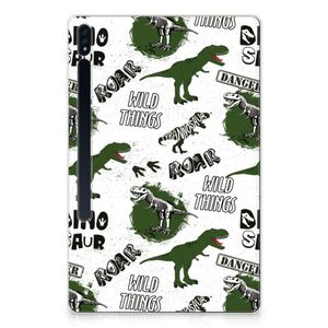 Back Case voor Samsung Galaxy Tab S7 Plus | S8 Plus Dinosaurus