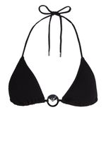 Karl Lagerfeld Fan Charm triangle bikini top - Noir