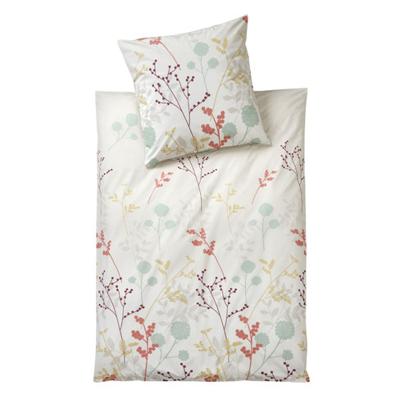 Set bio-Renforcé-beddengoed, 2-dlg, salie-natuur 80 x 80 + 155 x 220 cm