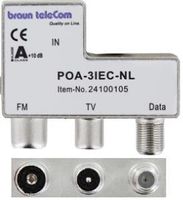 Enzo Braun Telecom Radio-TV-Modem verdeler POA 3 IEC-NL - 2080030 - thumbnail