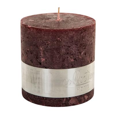 PTMD kaars rustic red pillar blok 10x10 PTMD kaars rustic red pillar blok 10x10