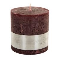 PTMD kaars rustic red pillar blok 10x10