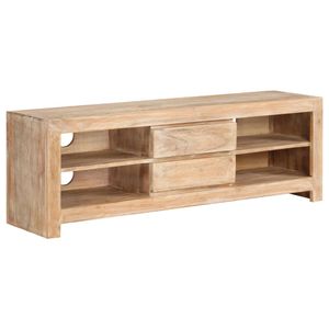 Tv-meubel 120x30x40 cm massief acaciahout lichtbruin