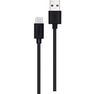 Philips USB Kabel 2.0 - USB-A naar USB-C - 1,2 Meter - PVC Zwart