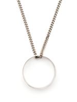 MM6 Maison Margiela collier à pendentif circulaire - Argent