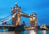 Londen Tower bridge 8-delig Vlies Fotobehang 366x254cm