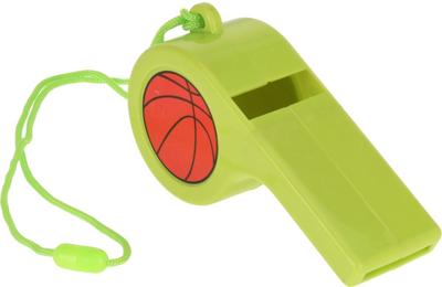 Free and Easy voetbalfluit met koord 12,5 cm groen