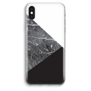 Combinatie marmer: iPhone XS Max Transparant Hoesje