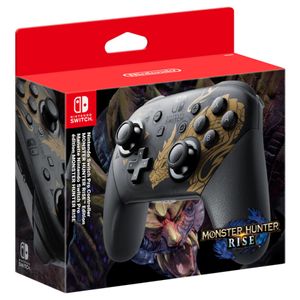 Nintendo Pro Controller Monster Hunter Rise Edition Zwart, Goud Bluetooth Gamepad Analoog/digitaal Nintendo Switch