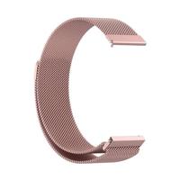 By Qubix - Compatible met Garmin Vivomove 3 / HR/Luxe/Sport/Style/Trend - Milanese bandje - Rosé pink - Compatible Garmin bandje - Bandbreedte: 20mm