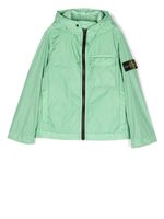 Stone Island Junior veste à patch logo - Vert