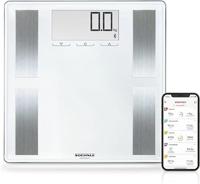 Soehnle Shape Sense Connect 100 personenweegschaal met Bluetooth plus app, weegschaal voor BIA-premium lichaamsanalyse, lichaamsvetweegschaal met groot lcd-display
