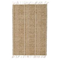 1x Beige/naturel gevlochten placemat 33 x 47 cm rechthoek - thumbnail