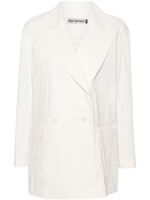 Issey Miyake blazer croisé Shaped Membrane - Blanc