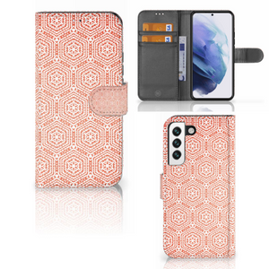 Samsung Galaxy S22 Telefoon Hoesje Pattern Orange