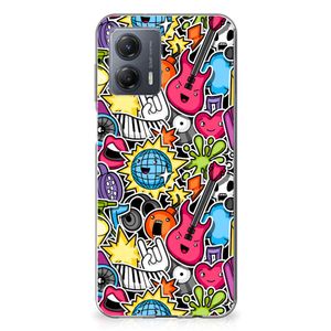 Motorola Moto G53 Silicone Back Cover Punk Rock