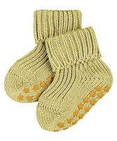 FALKE Stoppersokken Catspads katoen baby blauw roze vele andere kleuren dikke sokken met patroon warm effen geribbeld met noppen op de zool 1 paar, Geel Sunshine 1670, 62/68 cm
