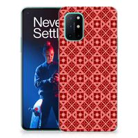 OnePlus 8T TPU bumper Batik Rood - thumbnail