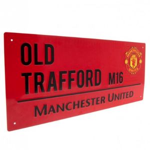 Manchester United Straatbord - Rood (40cm x 18cm)