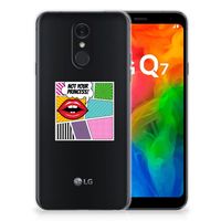 LG Q7 Silicone Back Cover Popart Princess