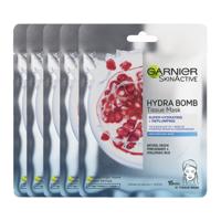 Garnier Skinactive Face Hydra Bomb Sheet Mask met Granaatappel - Gezichtsmasker - 20 Stuks - Voordeelverpakking