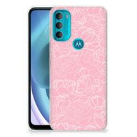 Motorola Moto G71 5G TPU Case White Flowers