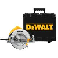 Dewalt 1.600 W handcirkelzaag DWE575K (max. zaagdiepte 67 mm, voor zaagwerkzaamheden, dwars- en hellingszagen, zaagblad: 190 x 30 mm, hellingsinstelling 57°, extra handgreep, transportkoffer)