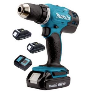 Makita DDF453SYX4 Accu-schroefboormachine 18 V 1.5 Ah Li-ion Incl. accu, Incl. 2 accus