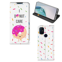 OnePlus Nord N10 5G Flip Style Cover Donut Roze - thumbnail