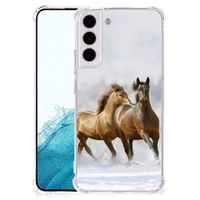 Samsung Galaxy S22 Plus Case Anti-shock Paarden - thumbnail