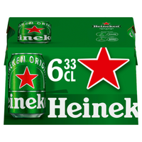 Heineken Premium Pilsener Bier Blik 6 x 33cl bij Jumbo