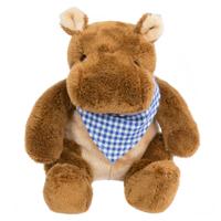 Clemens Knuffel Nijlpaard 20 Cm Pluche Donkerbruin