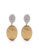 Marco Bicego boucles d'oreilles Sviglia en or 18ct pavées de diamants - thumbnail