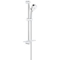 GROHE New Tempesta Cosmopolitan glijstangset met handdouche met 3 straalsoorten met zeepschaal 60cm 9.5L/min. chroom/wit 27576002 - thumbnail