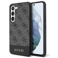 Guess 4G Stripe Samsung Galaxy S23+ 5G Hybride Hoesje - Grijs