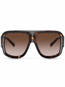 Dolce & Gabbana Eyewear lunettes de soleil Magnificent à monture oversize - Noir