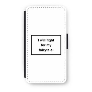 Fight for my fairytale: iPhone XS Flip Hoesje