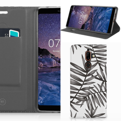 Nokia 7 Plus Smart Cover Leaves Grey