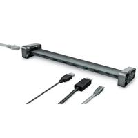 Trust Dalyx 10-In-1 Usb-C-Dockingstation, HDMI-, Netwerk-, Kaartlezer-, USB-C- en USB-A-poorten, met Geïntegreerde Laptopstandaard, voor Laptop, MacBook, Tablet - Grijs