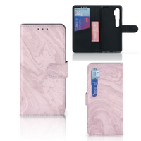 Xiaomi Mi Note 10 Pro Bookcase Marble Pink - Origineel Cadeau Vriendin