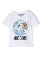 Moschino Kids t-shirt en coton à imprimé graphique - Blanc