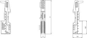 Siemens 6ES7193-6BP00-0DA1 PLC-uitbreidingsmodule 24 V/DC