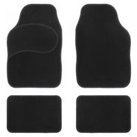 Car Plus automattenset universeel textiel zwart 4 delig