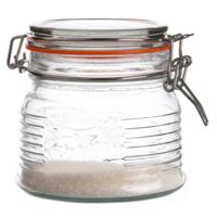 Urban Living Weckpot/inmaakpot - 500 ml - glas - met beugelsluiting - D11 x H11 cm   - - thumbnail