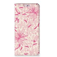 Motorola Moto G31 | G41 Smart Cover Pink Flowers - thumbnail