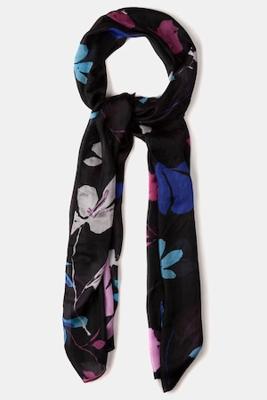 Ulla Popken Sjaal, zijde, gekleurde bloemen - Grote Maten